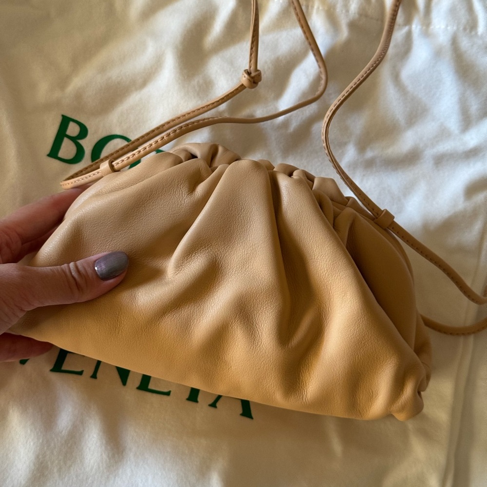 Bottega Veneta Beige Mini Pouch Clutch | Never used